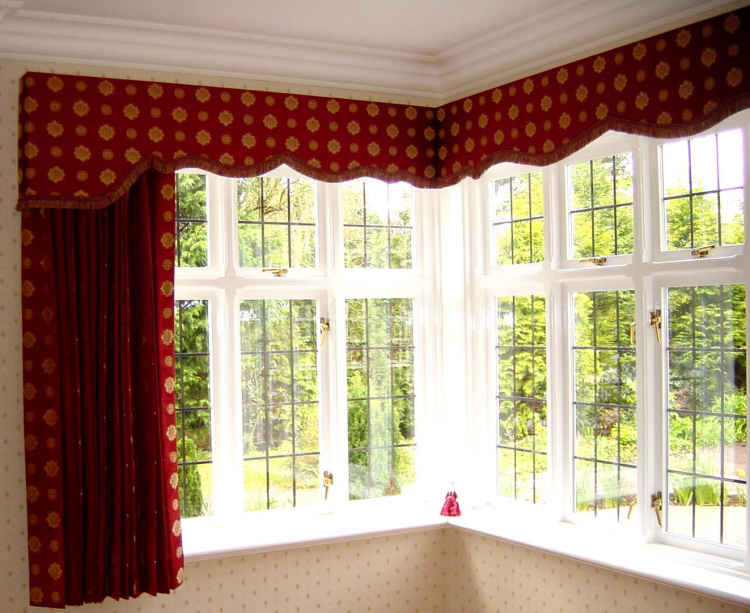 Corner Window and Curtains